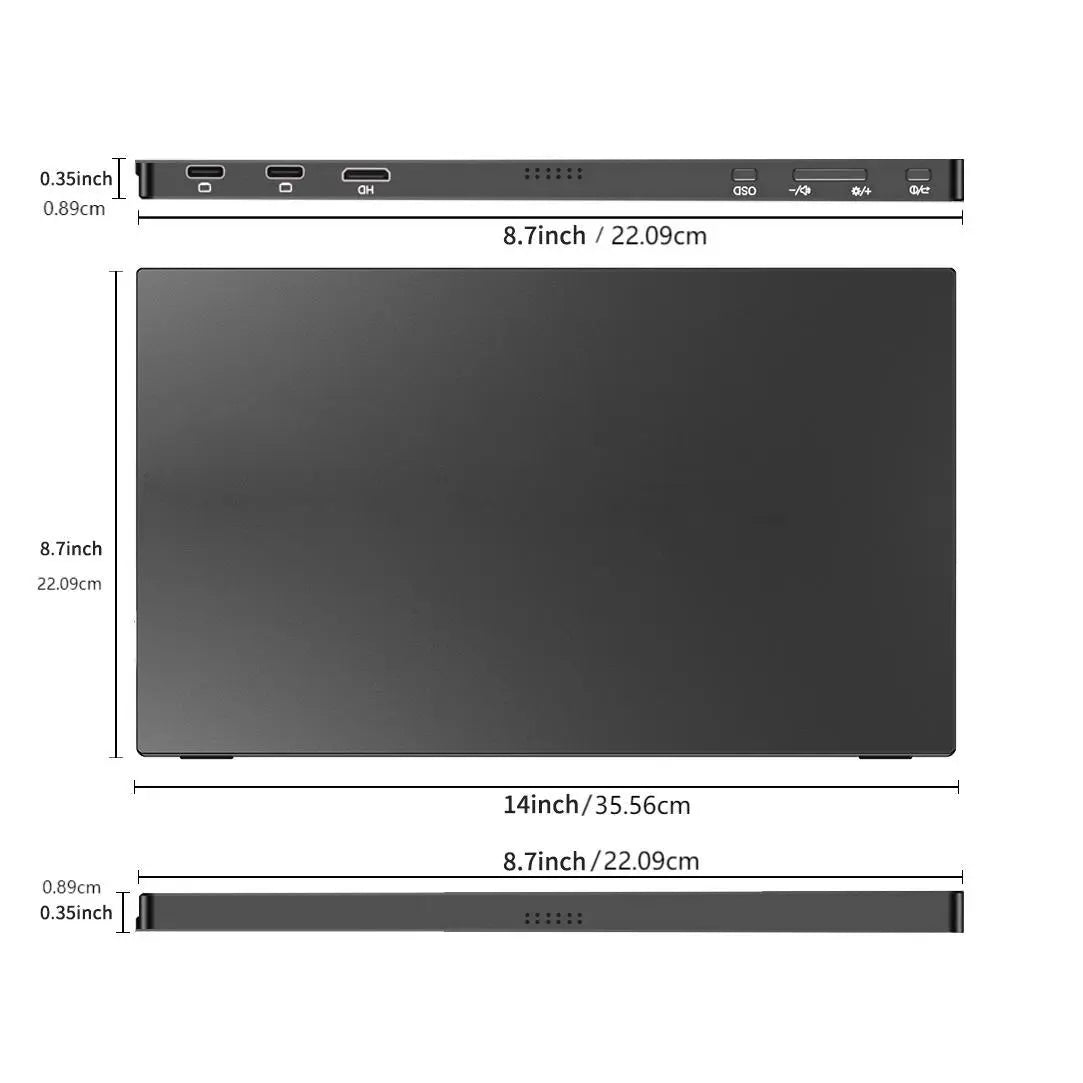 TravelView 15.6'' Portable Laptop Monitor